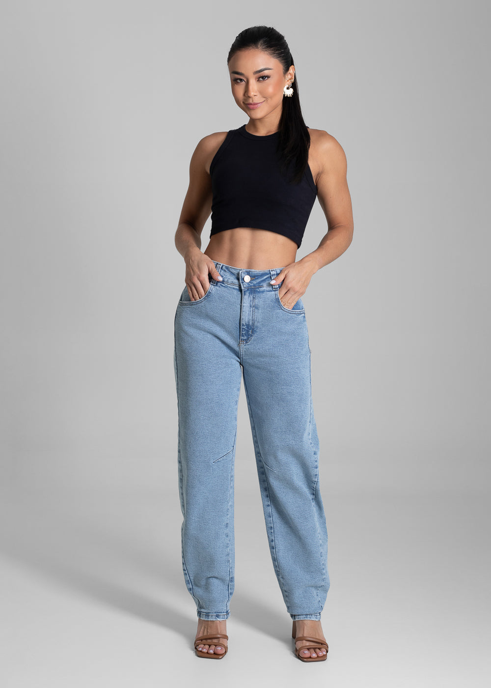Calça Jeans Sawary Barrel - 281563 AZUL