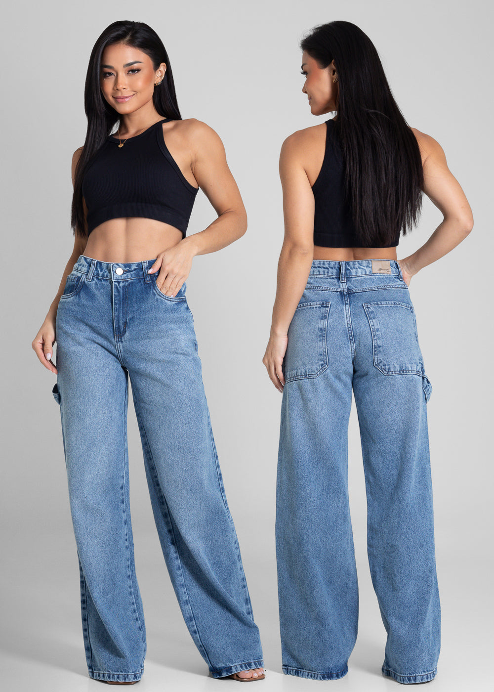 Calça Jeans Sawary Wide Leg - 281575 AZUL