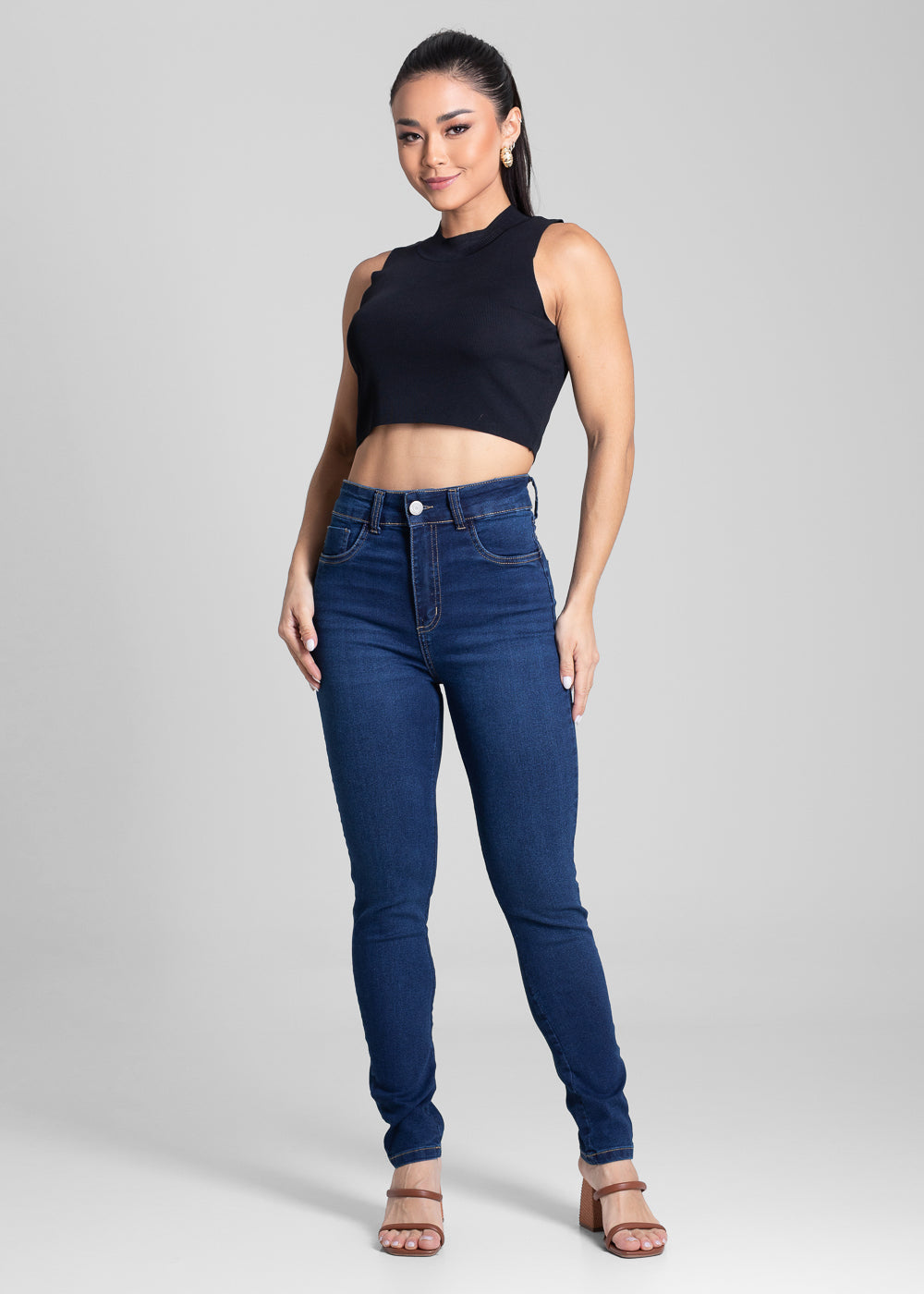 Calça Jeans Sawary Push Up - 281582 AZUL
