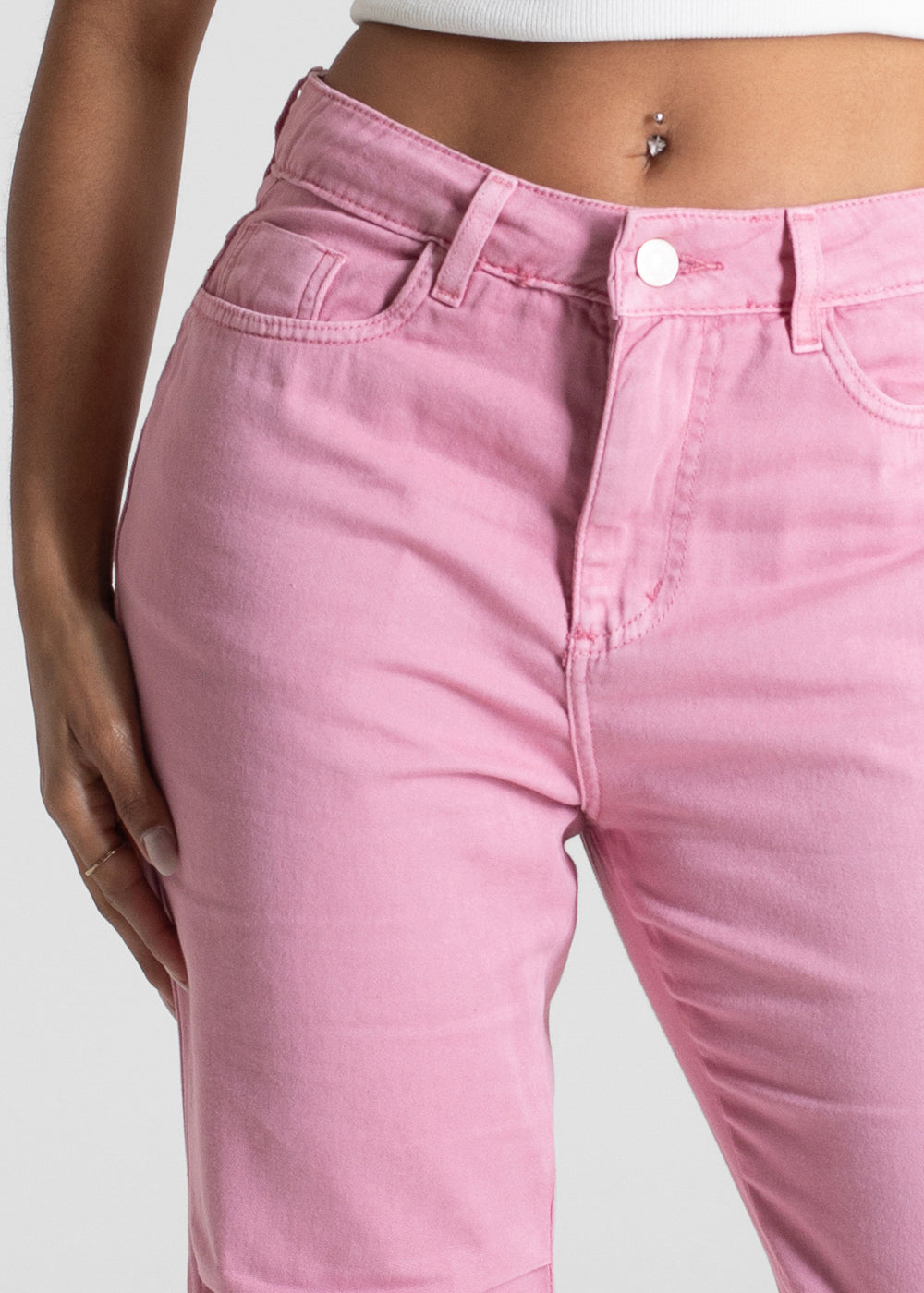 Calça Sarja Sawary Reta - 281591 ROSA