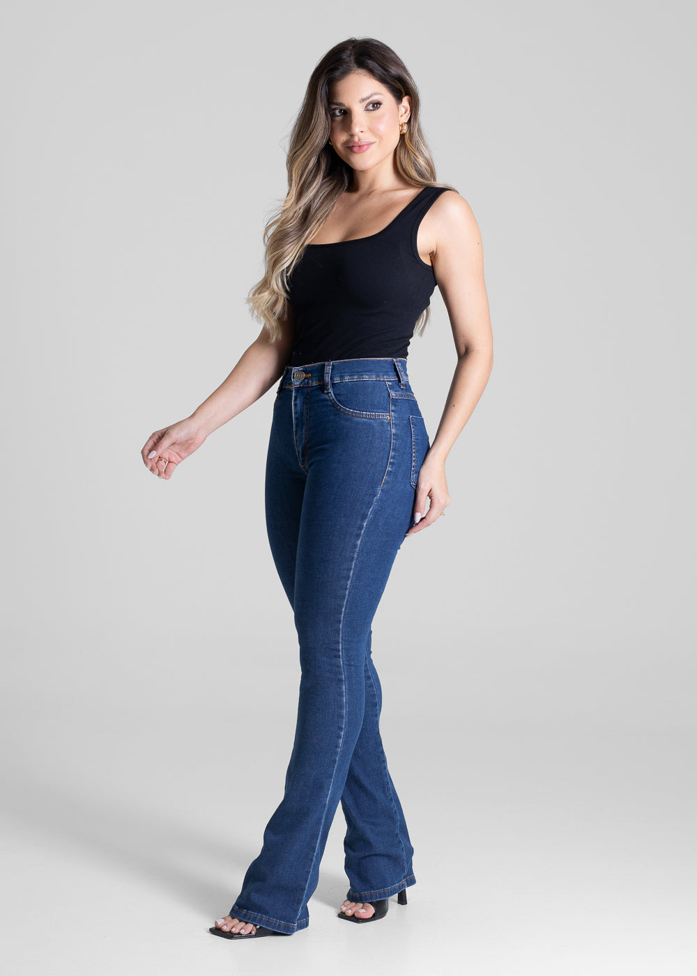 Calça Jeans Sawary Boot Cut - 281620 AZUL