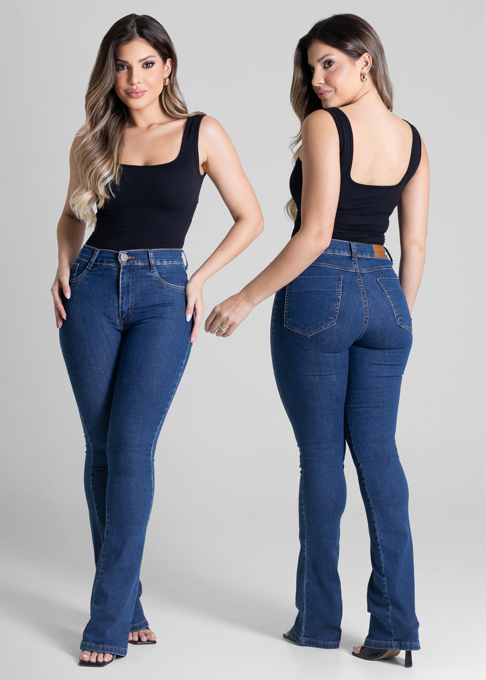 Calça Jeans Sawary Boot Cut - 281620 AZUL