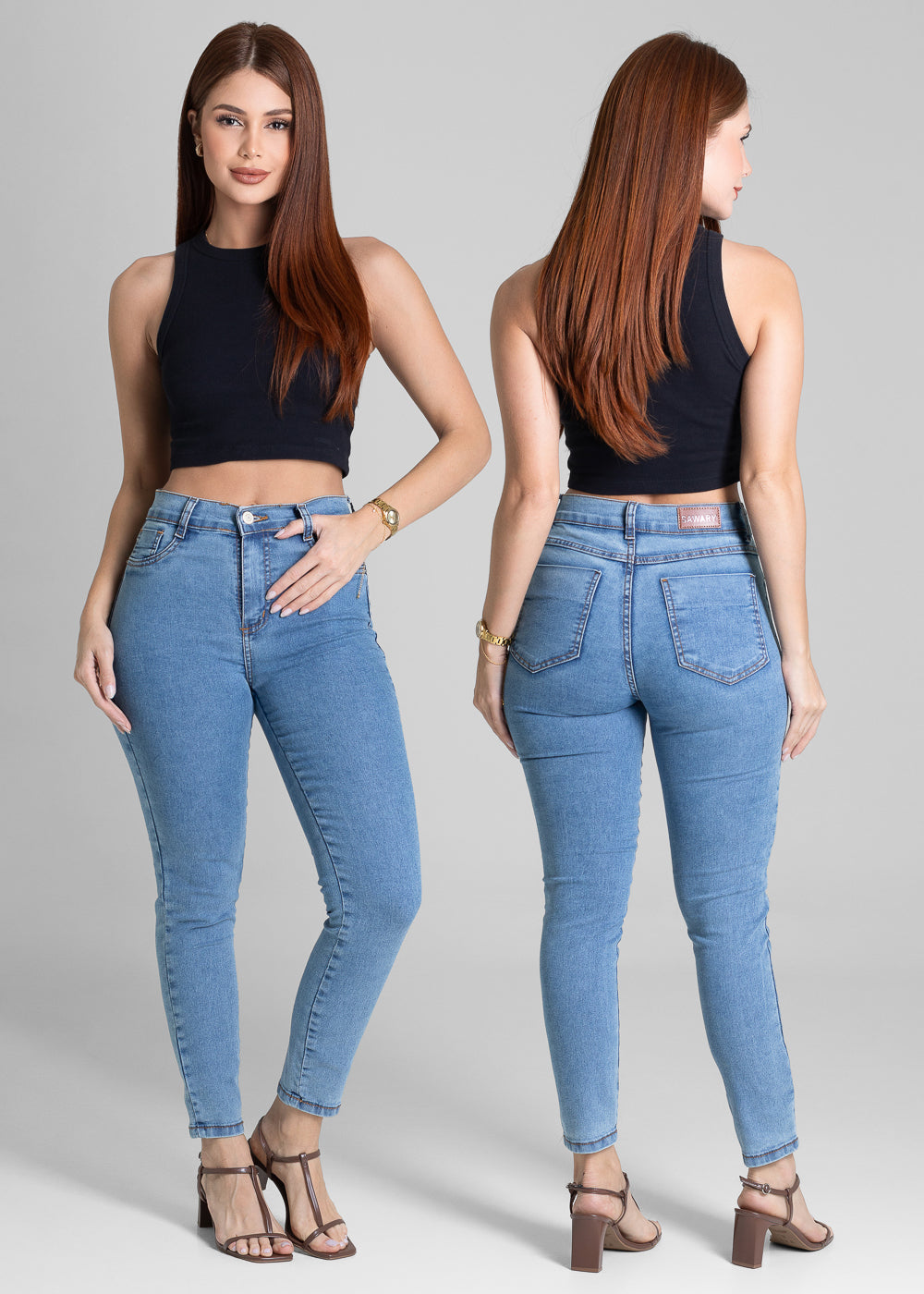 Calça Jeans Sawary Cigarrete - 281632 AZUL