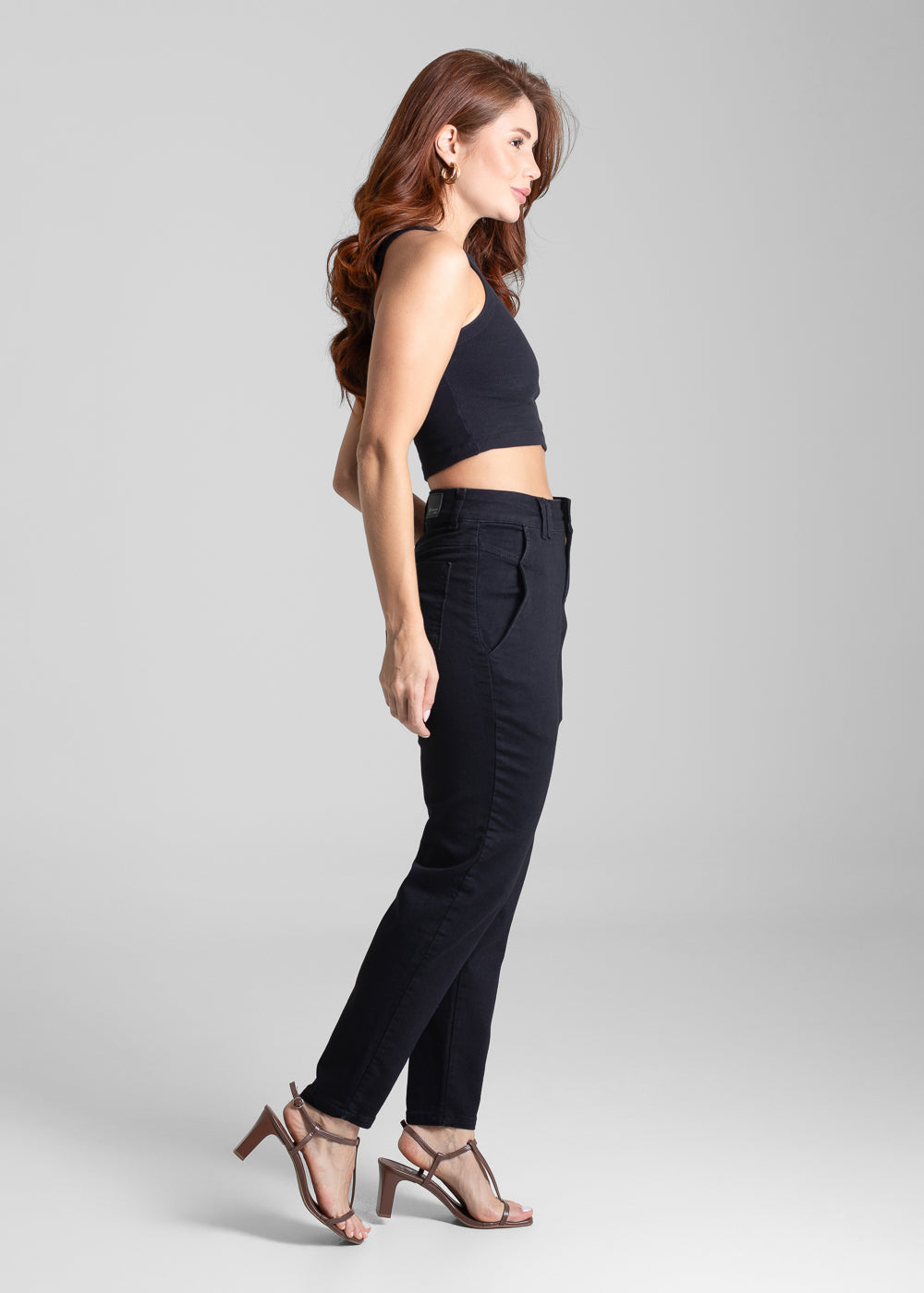 Calça Sarja Sawary Mom - 281671 PRETO