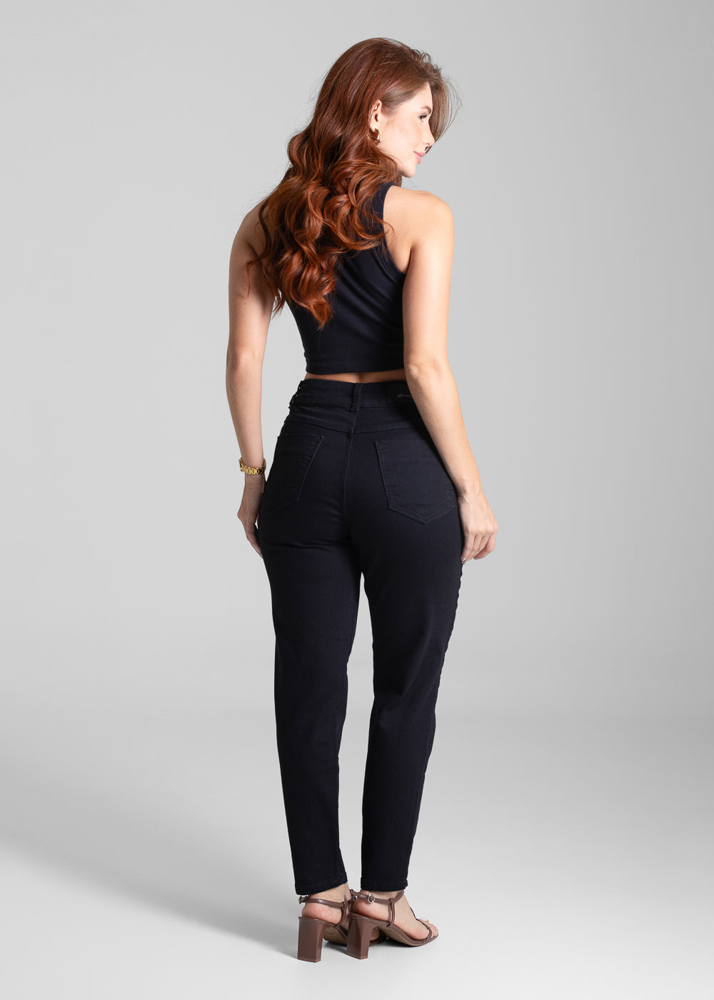Calça Sarja Sawary Mom - 281671 PRETO