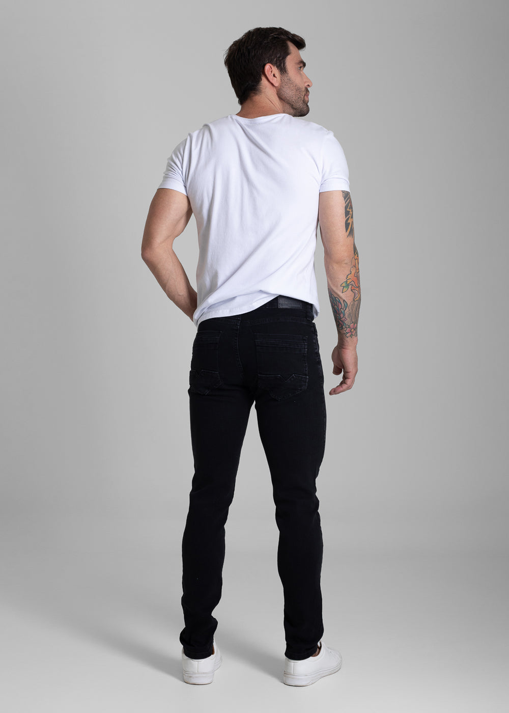 Calça Jeans Sawary Slim - 281694 PRETO