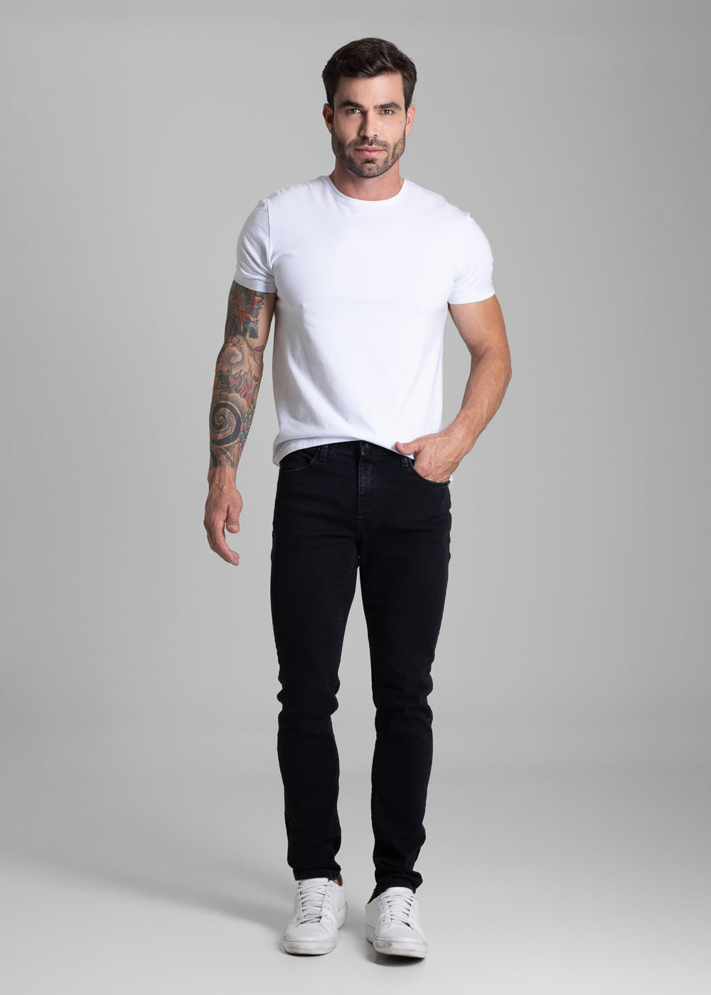 Calça Jeans Sawary Slim - 281694 PRETO