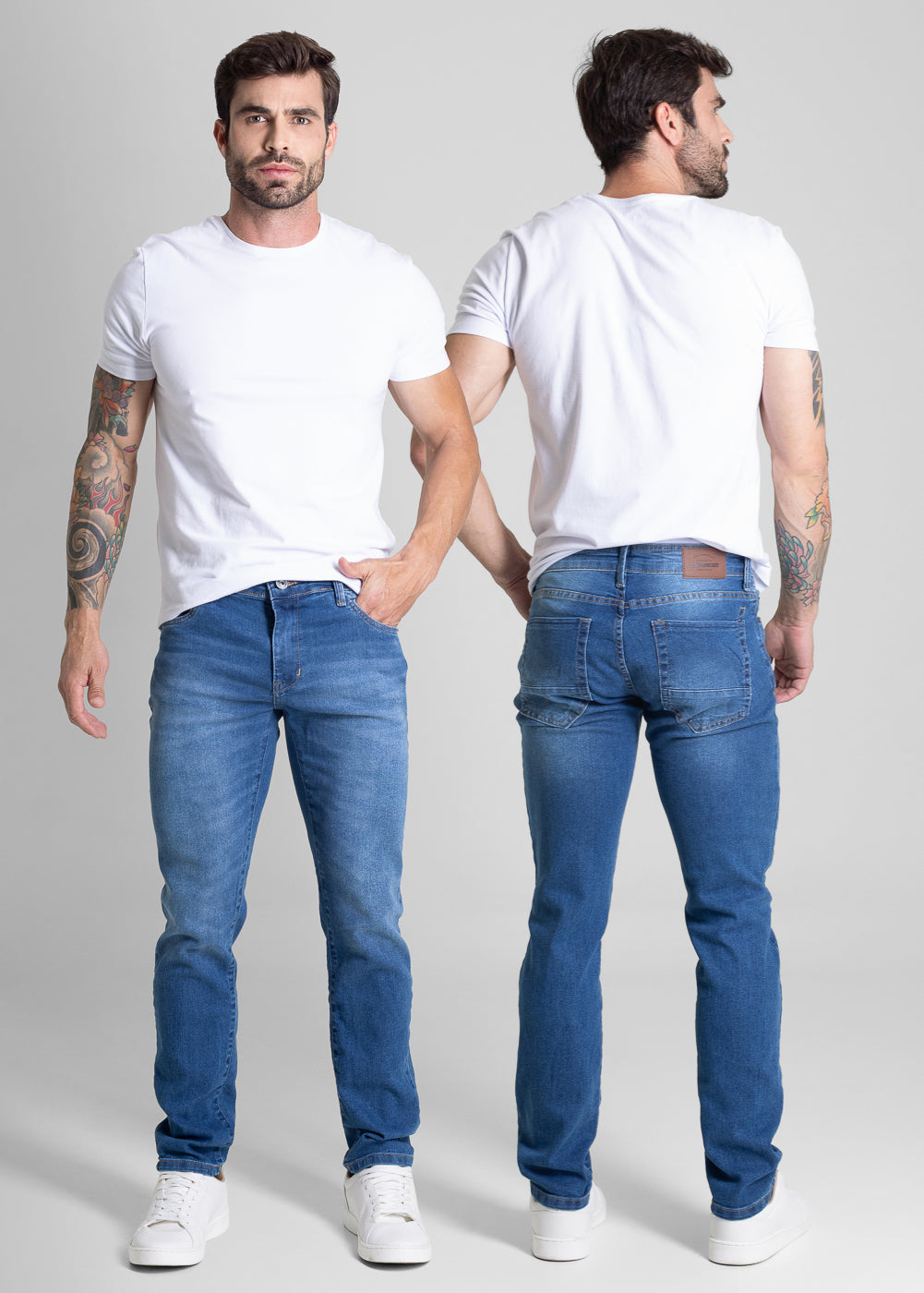 Calça Jeans Sawary Slim - 281698 AZUL