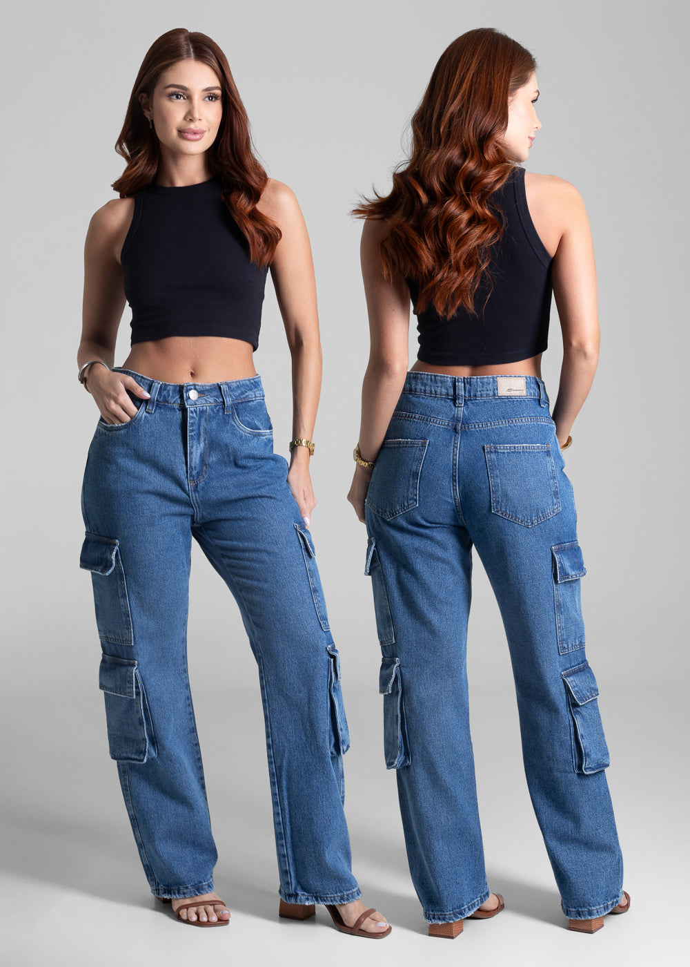 Calça Jeans Sawary Reta Petit - 281703 AZUL