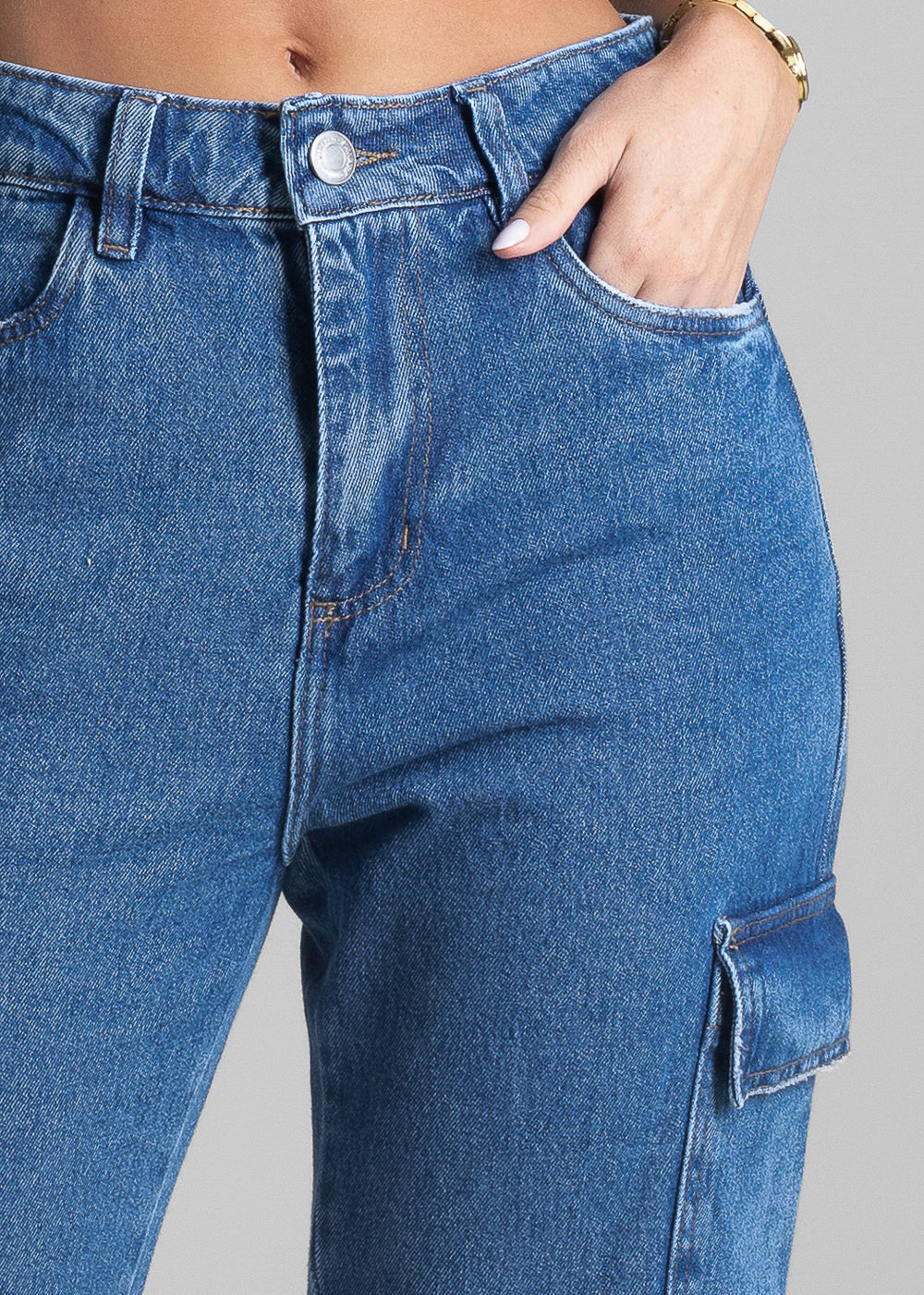 Calça Jeans Sawary Reta Petit - 281703 AZUL