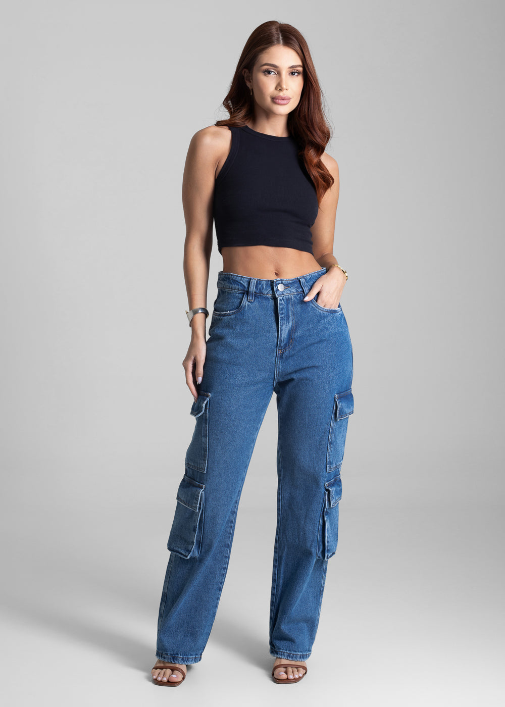 Calça Jeans Sawary Reta Petit - 281703 AZUL