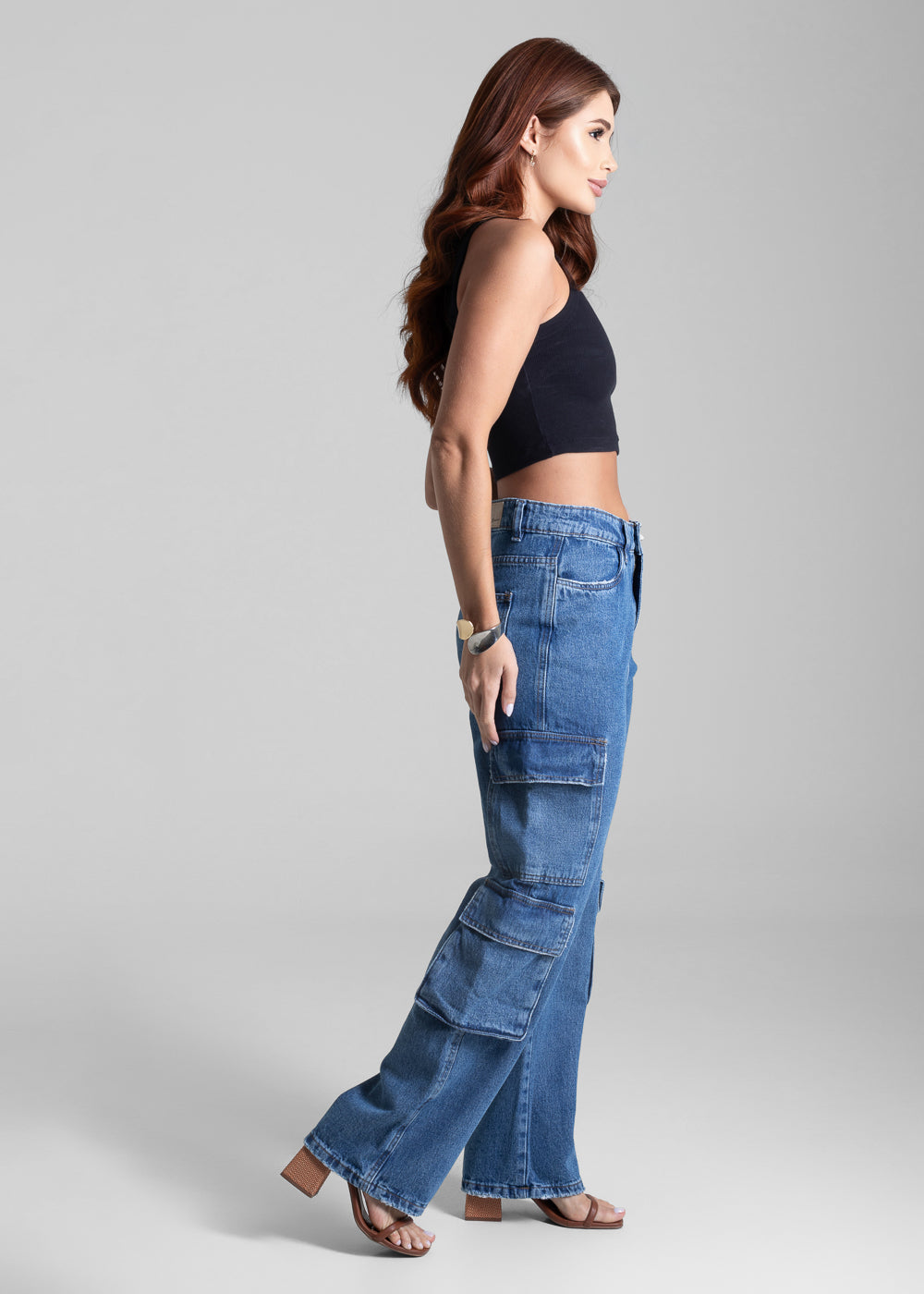 Calça Jeans Sawary Reta Petit - 281703 AZUL