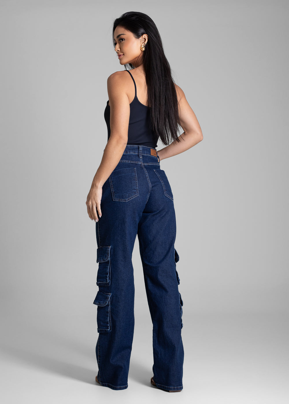 Calça Jeans Sawary Wide Leg - 281708 AZUL