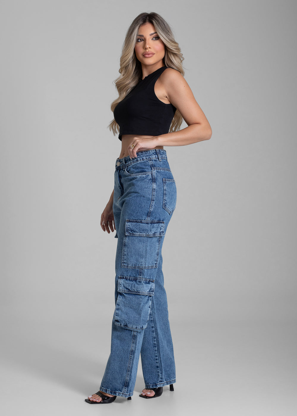 Calça Jeans Sawary Reta Petit - 281711 AZUL