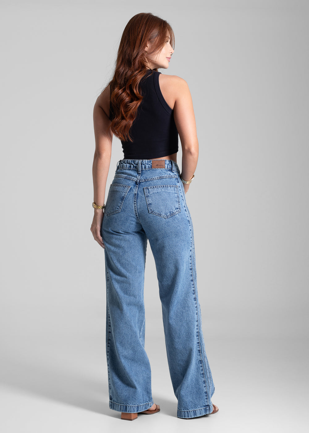 Calça Jeans Sawary Wide Leg - 281712 AZUL