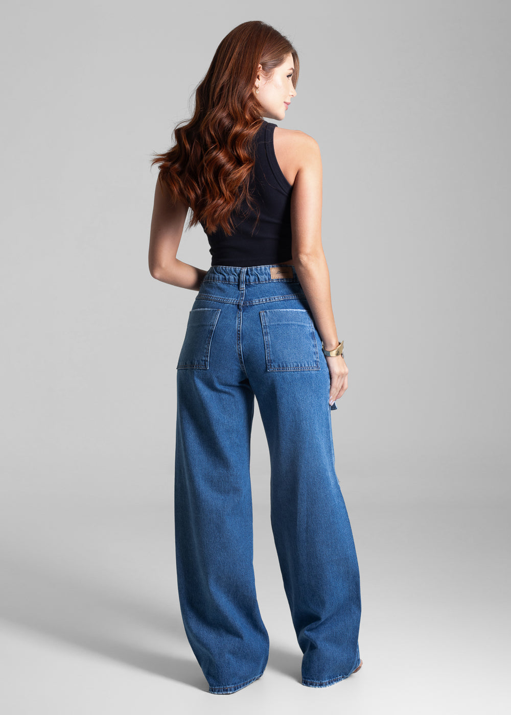 Calça Jeans Sawary Wide Leg - 281714 AZUL