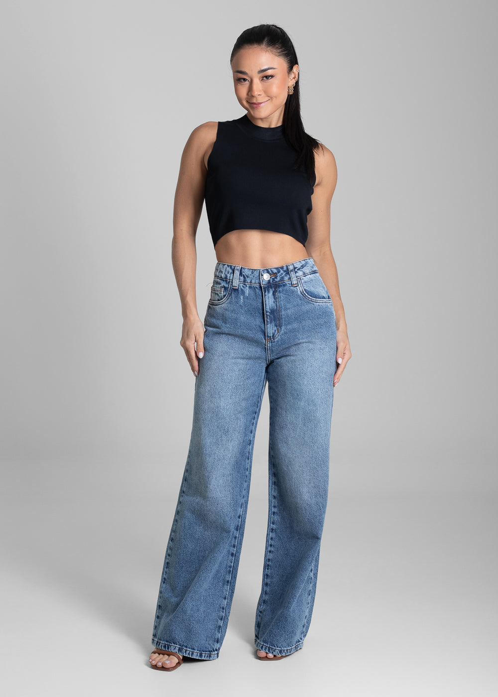 Calça Jeans Sawary Wide Leg - 281737 AZUL