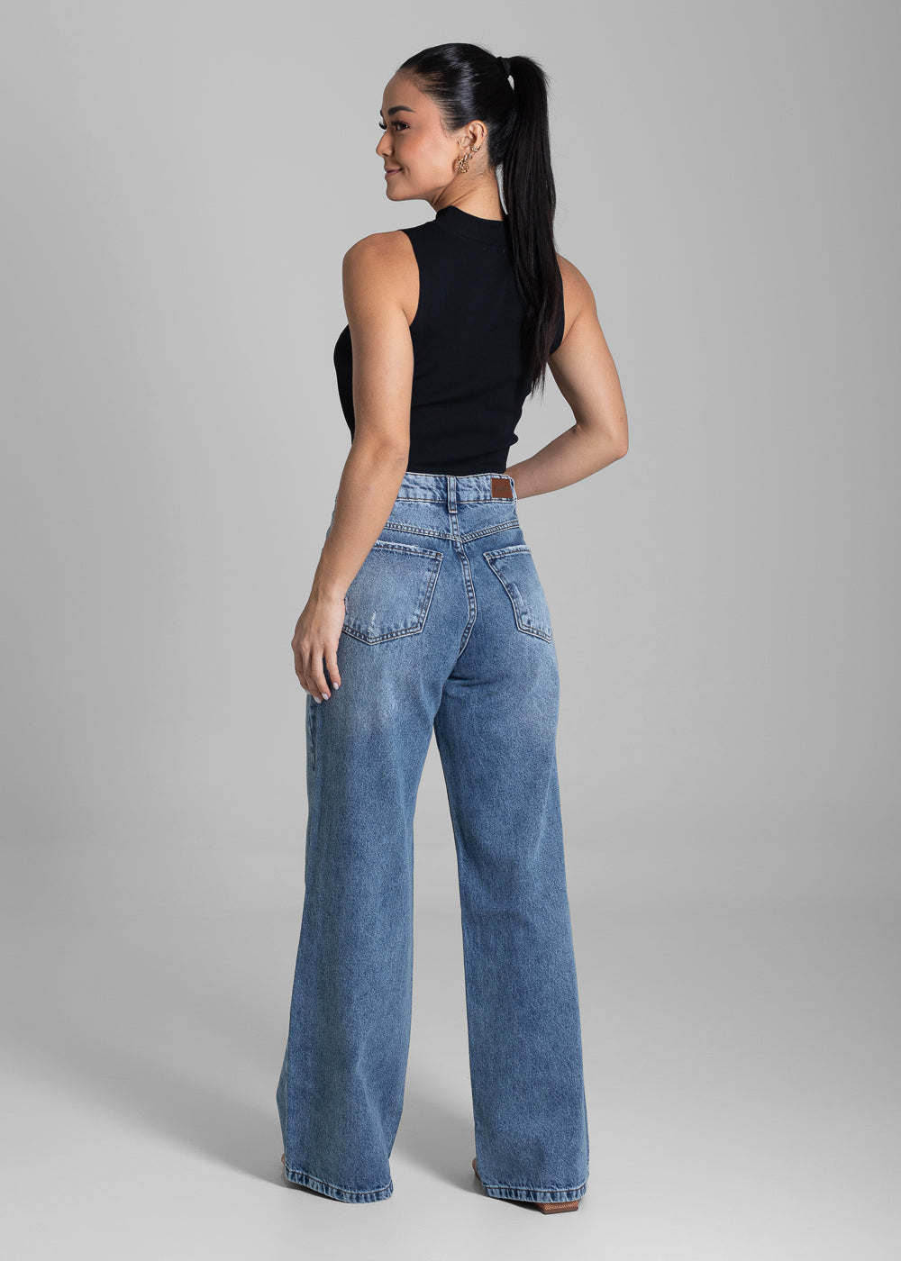 Calça Jeans Sawary Wide Leg - 281737 AZUL