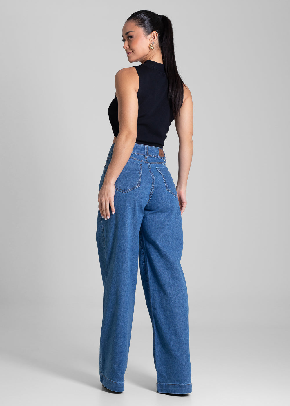 Calça Jeans Sawary Wide Leg - 281738 AZUL