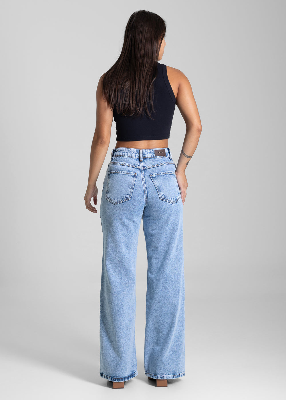Calça Jeans Sawary Wide Leg -281739 AZUL