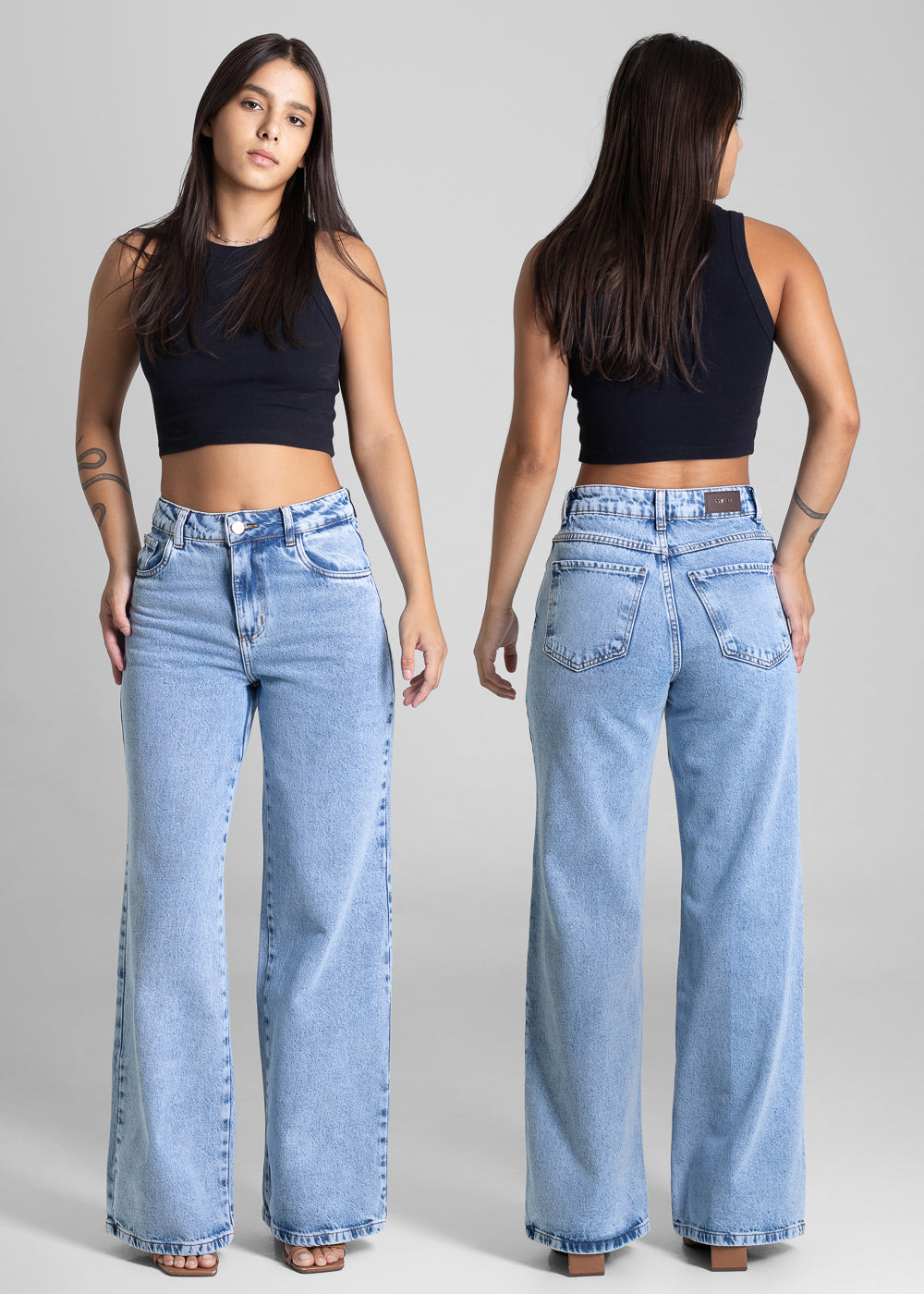 Calça Jeans Sawary Wide Leg -281739 AZUL