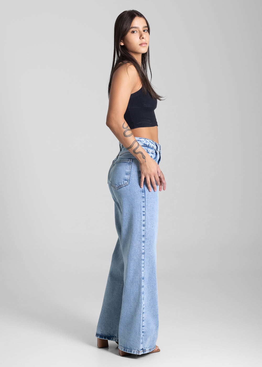 Calça Jeans Sawary Wide Leg -281739 AZUL