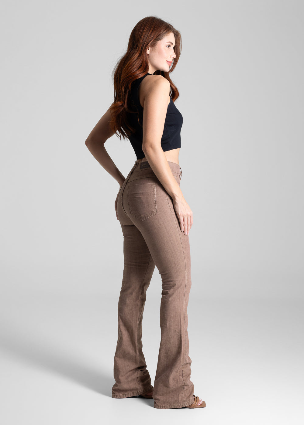 Calça Sarja Sawary Boot Cut - 281741 MARROM