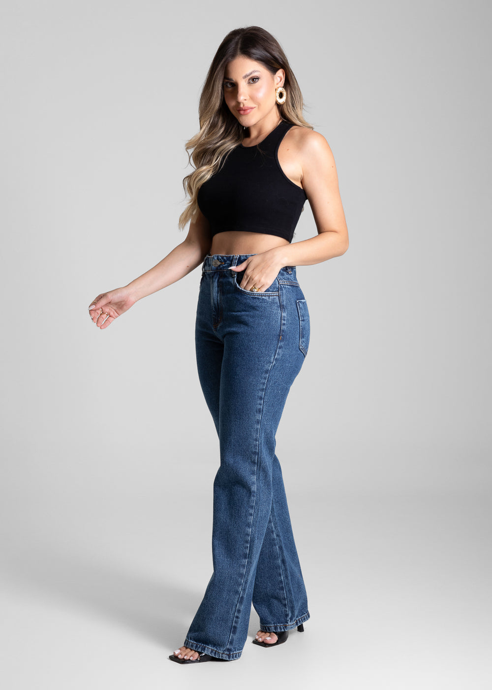 Calça Jeans Sawary Reta - 281742 AZUL