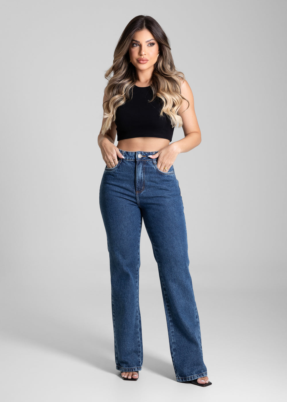 Calça Jeans Sawary Reta - 281742 AZUL