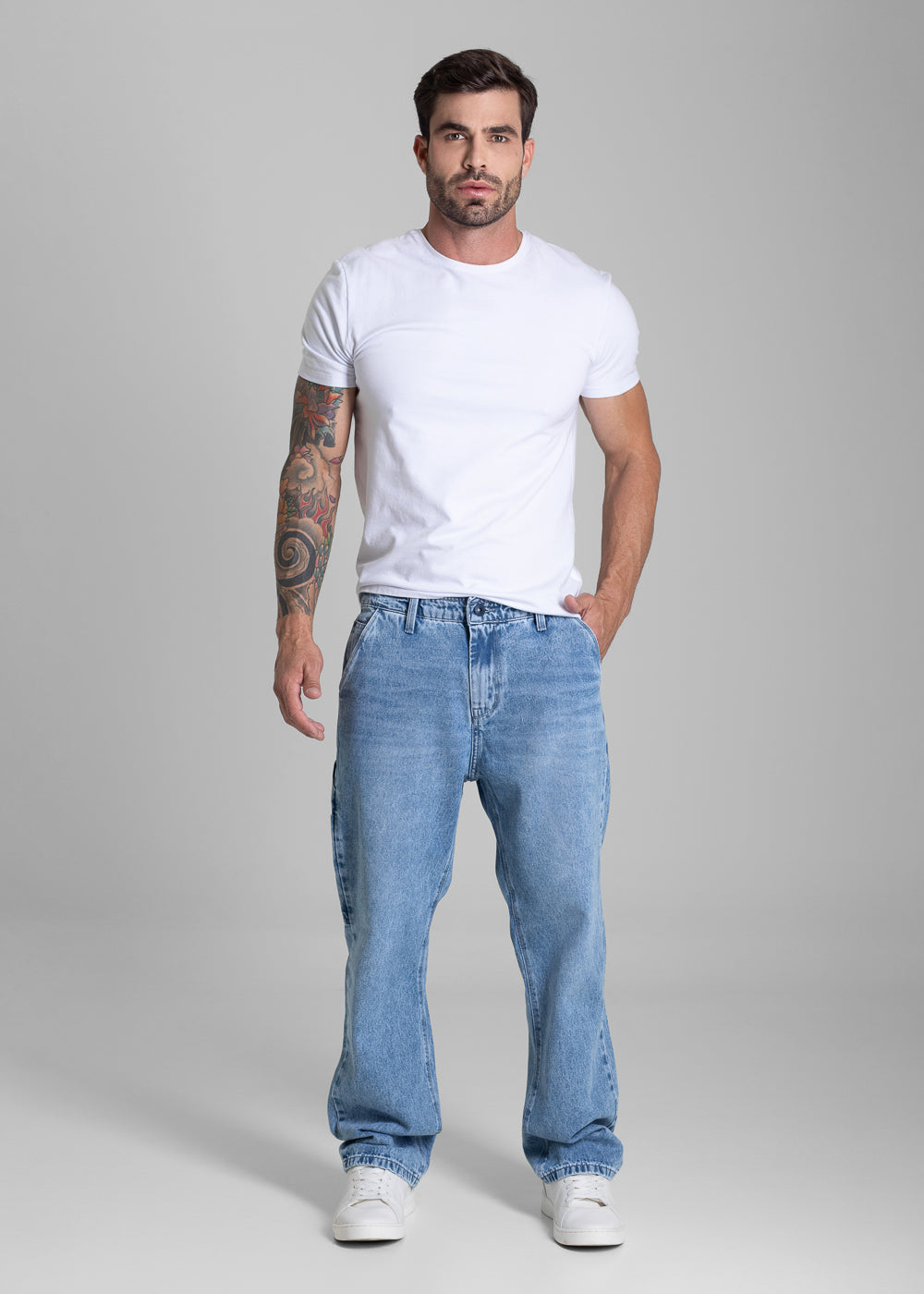 Calça Jeans Sawary Relaxed - 281749 AZUL