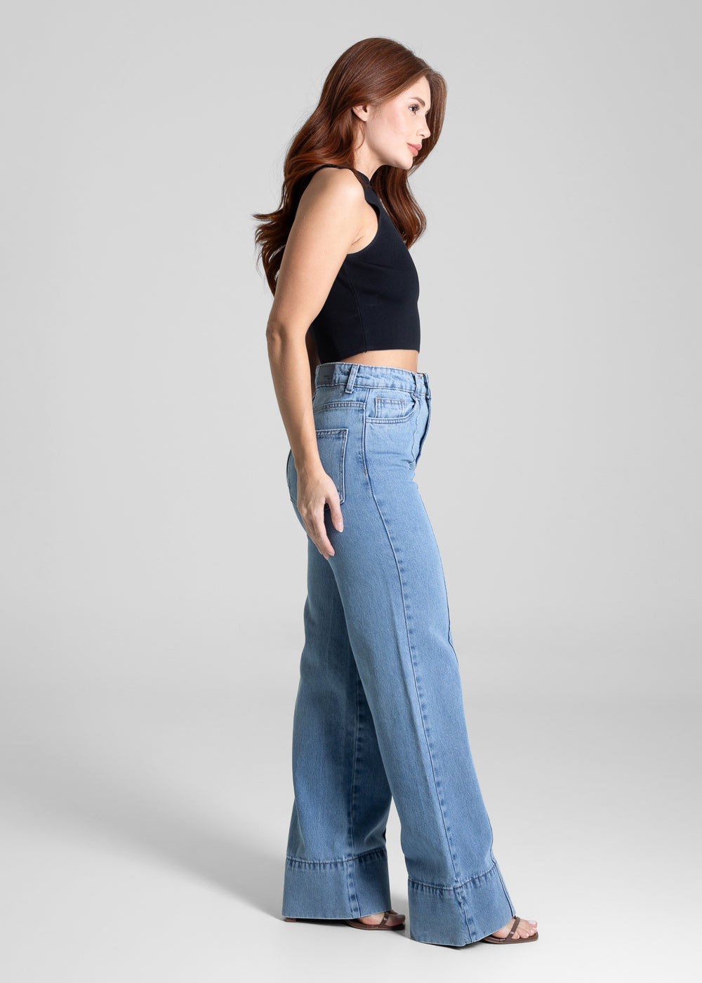 Calça Jeans Sawary Wide Leg - 281760 AZUL