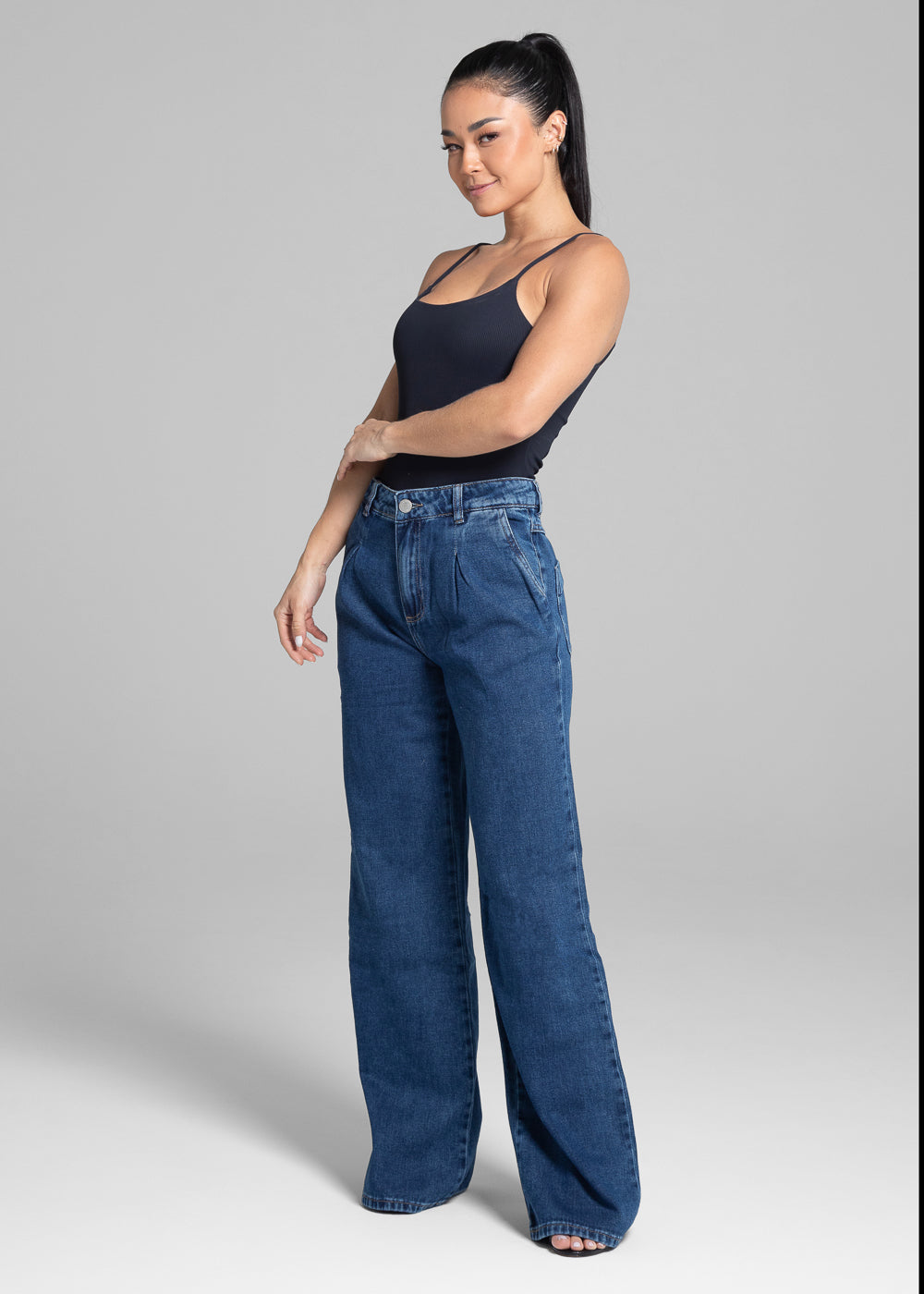 Calça Jeans Sawary Wide Leg - 281762 AZUL