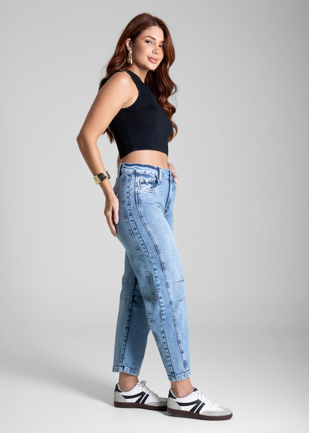 Calça Jeans Sawary Barrel - 281766 AZUL