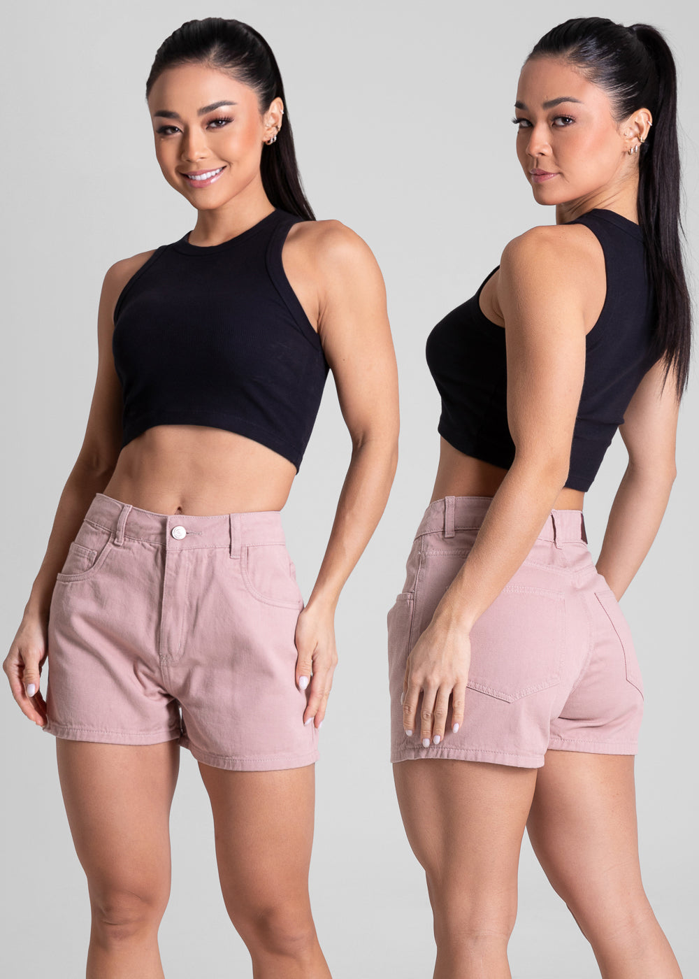 Shorts Sarja Sawary Candy Color - 281846 ROSA