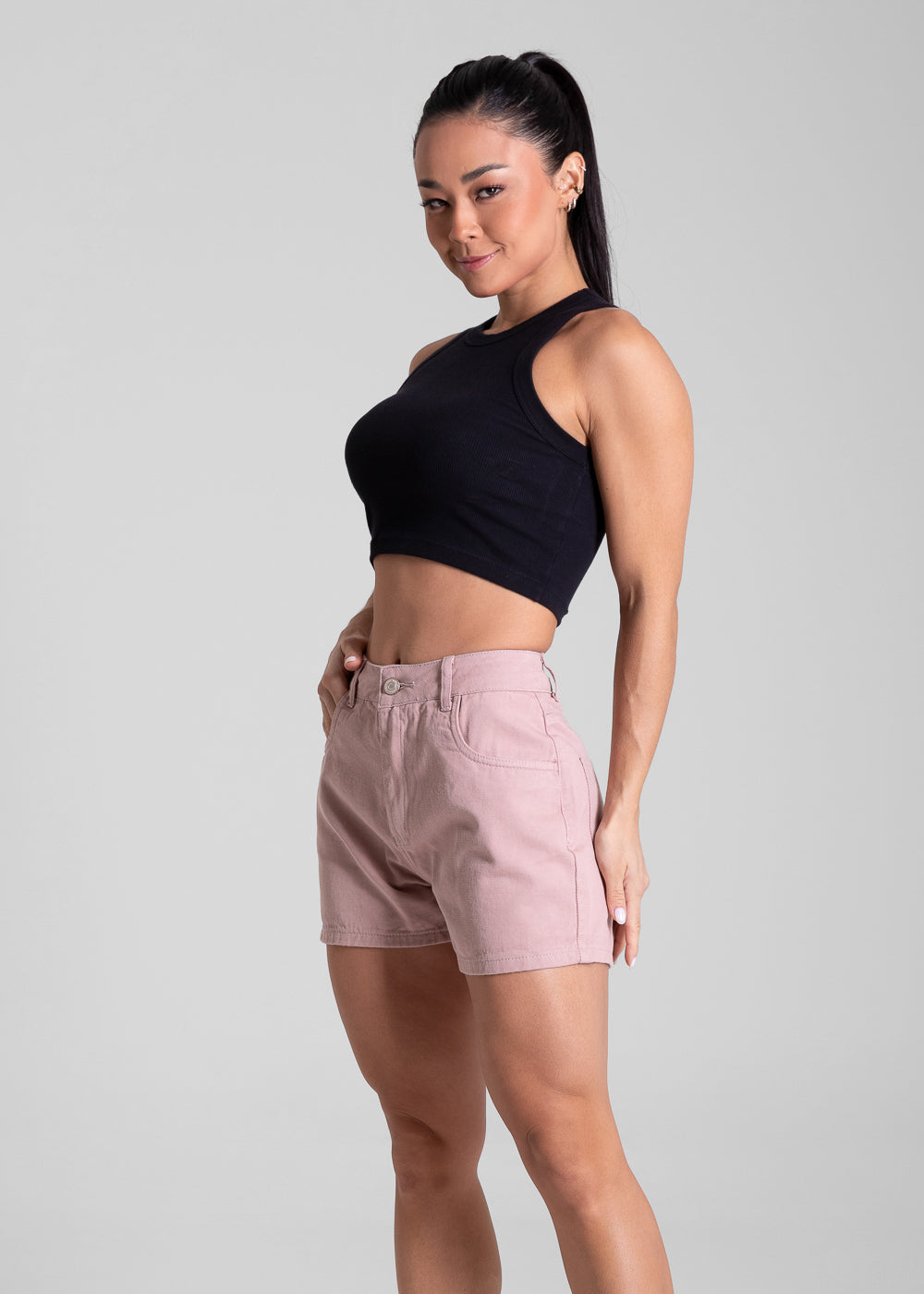 Shorts Sarja Sawary Candy Color - 281846 ROSA
