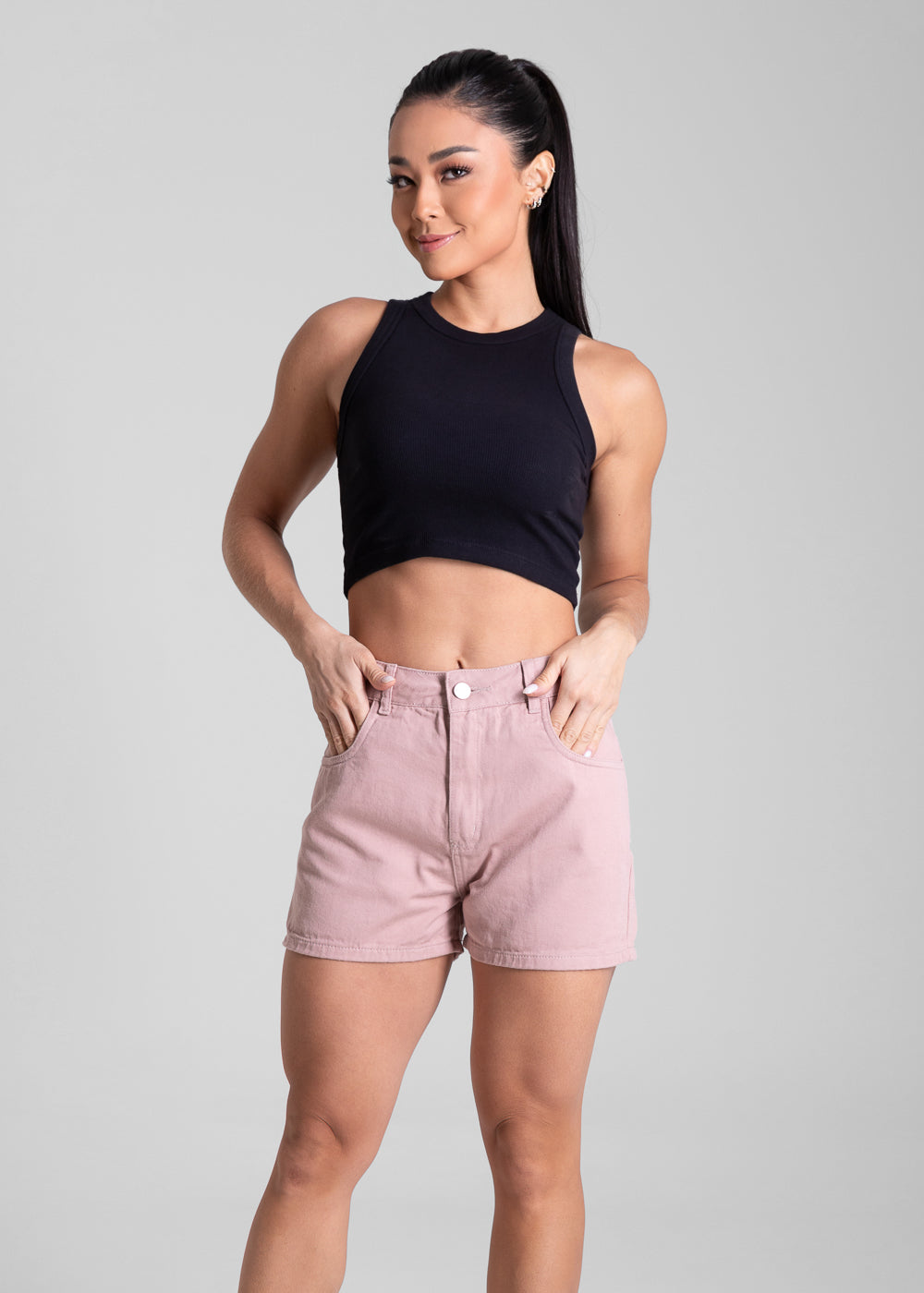 Shorts Sarja Sawary Candy Color - 281846 ROSA