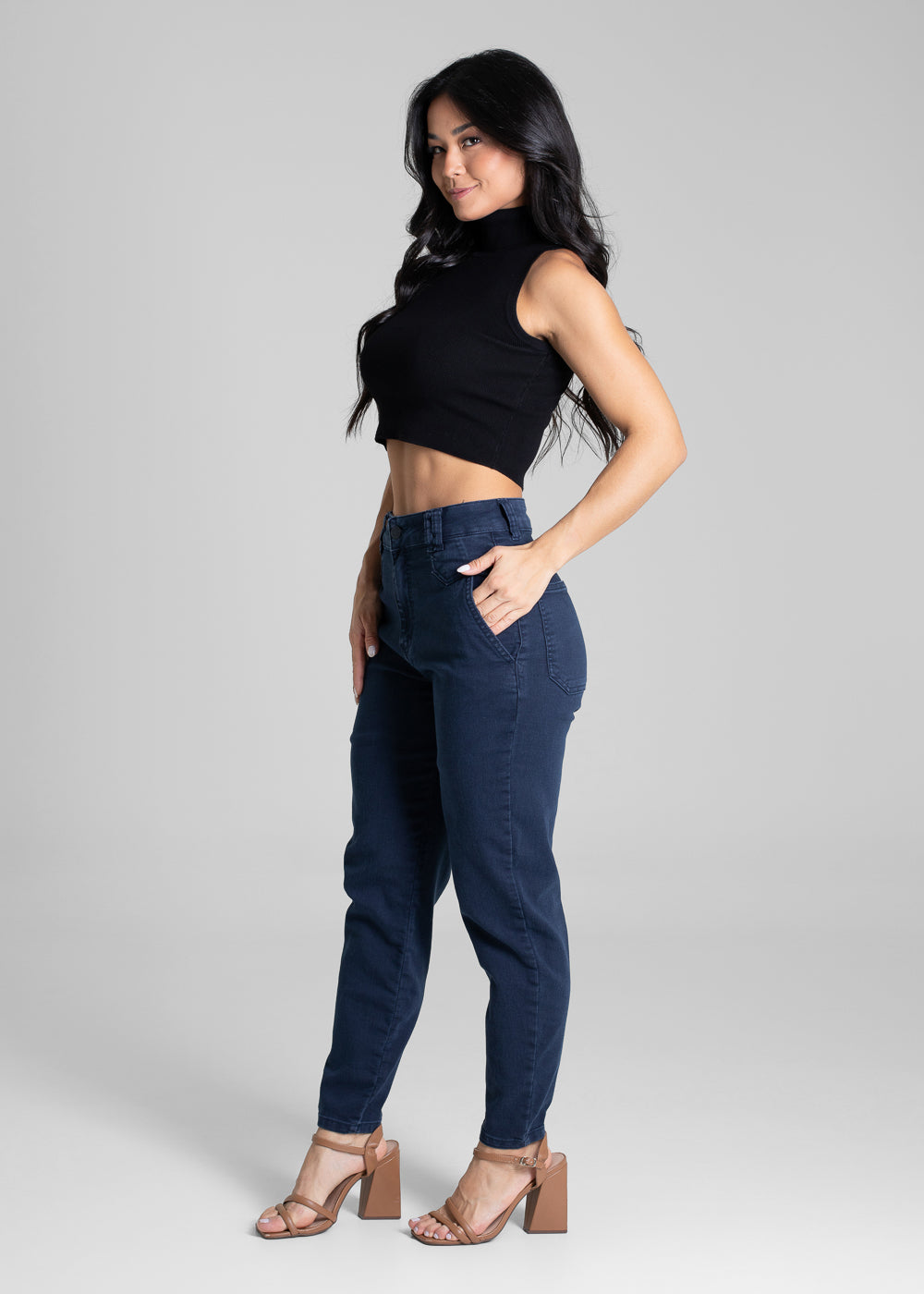 Calça Sarja Sawary Mom - 281868 AZUL