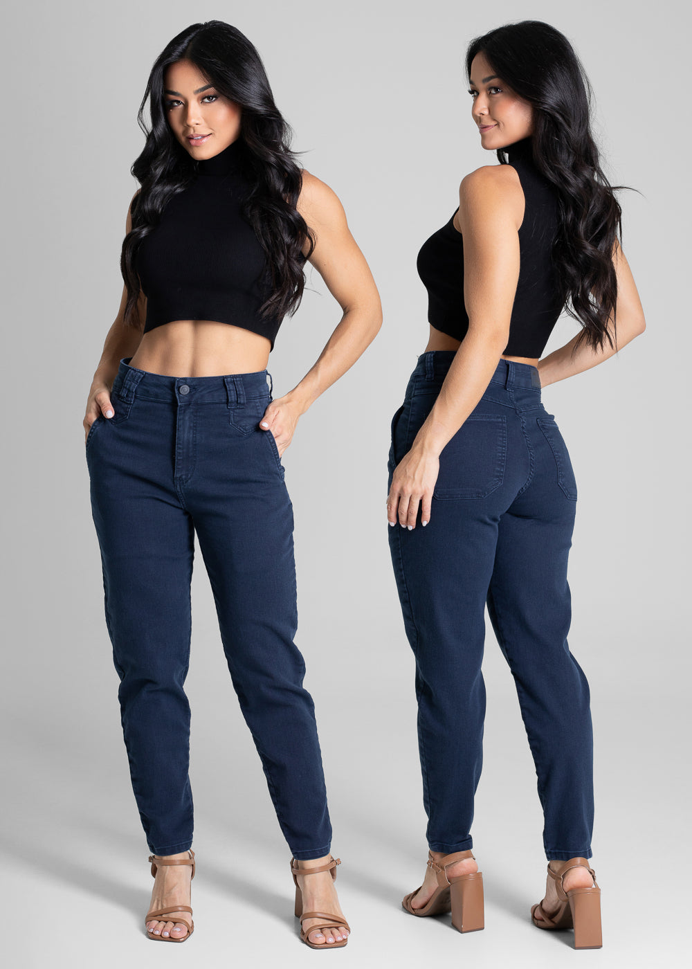 Calça Sarja Sawary Mom - 281868 AZUL