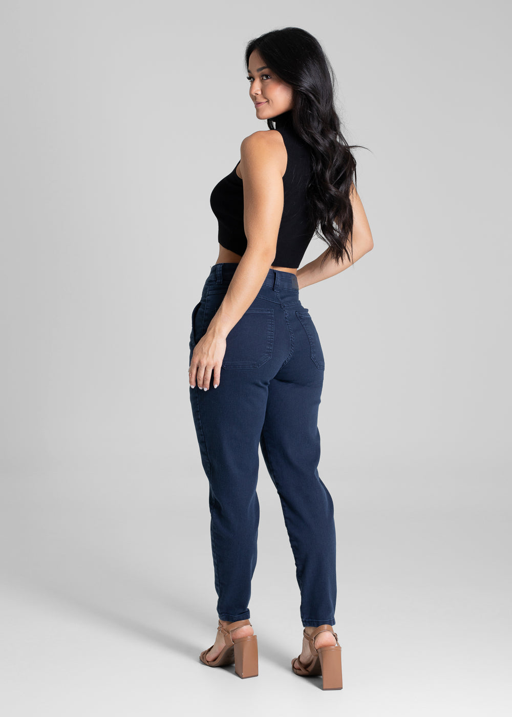 Calça Sarja Sawary Mom - 281868 AZUL