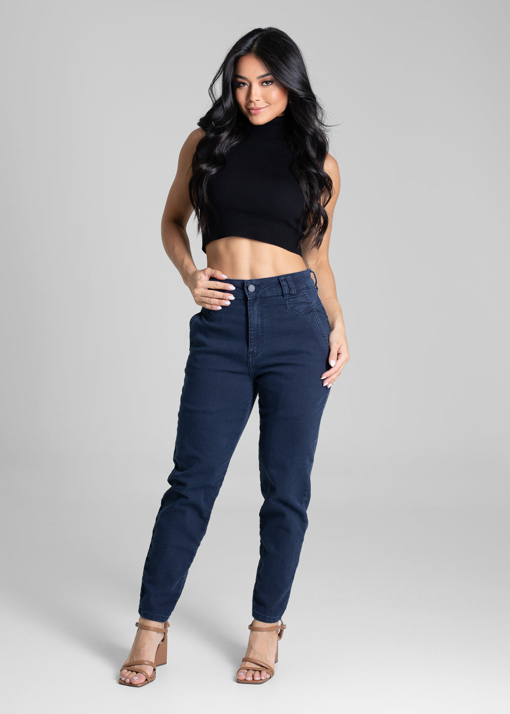 Calça Sarja Sawary Mom - 281868 AZUL