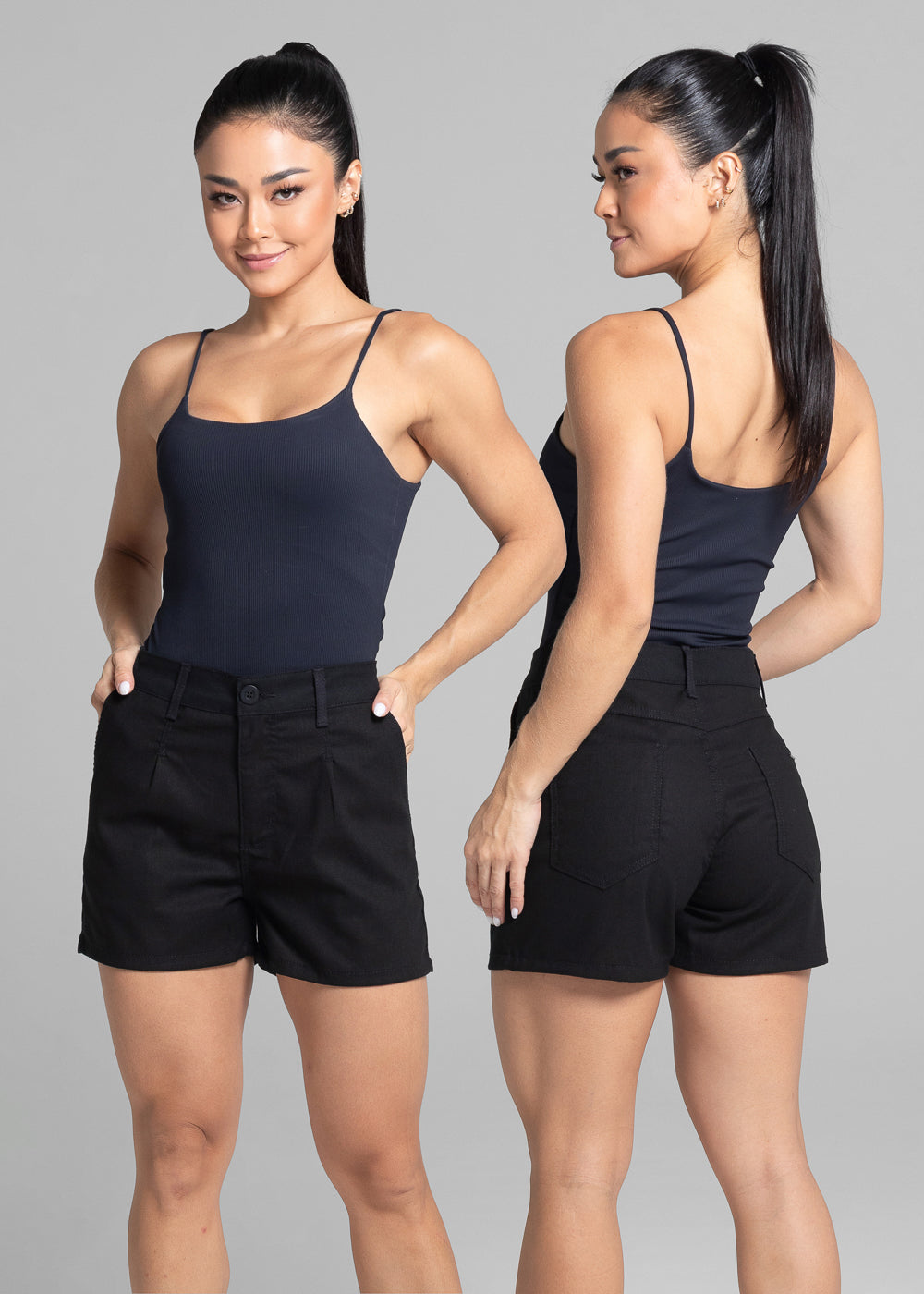 Shorts Linho Sawary - 281872 PRETO