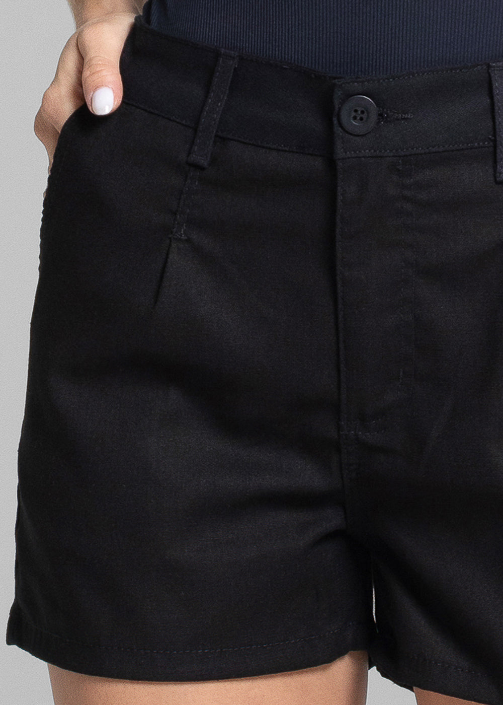 Shorts Linho Sawary - 281872 PRETO