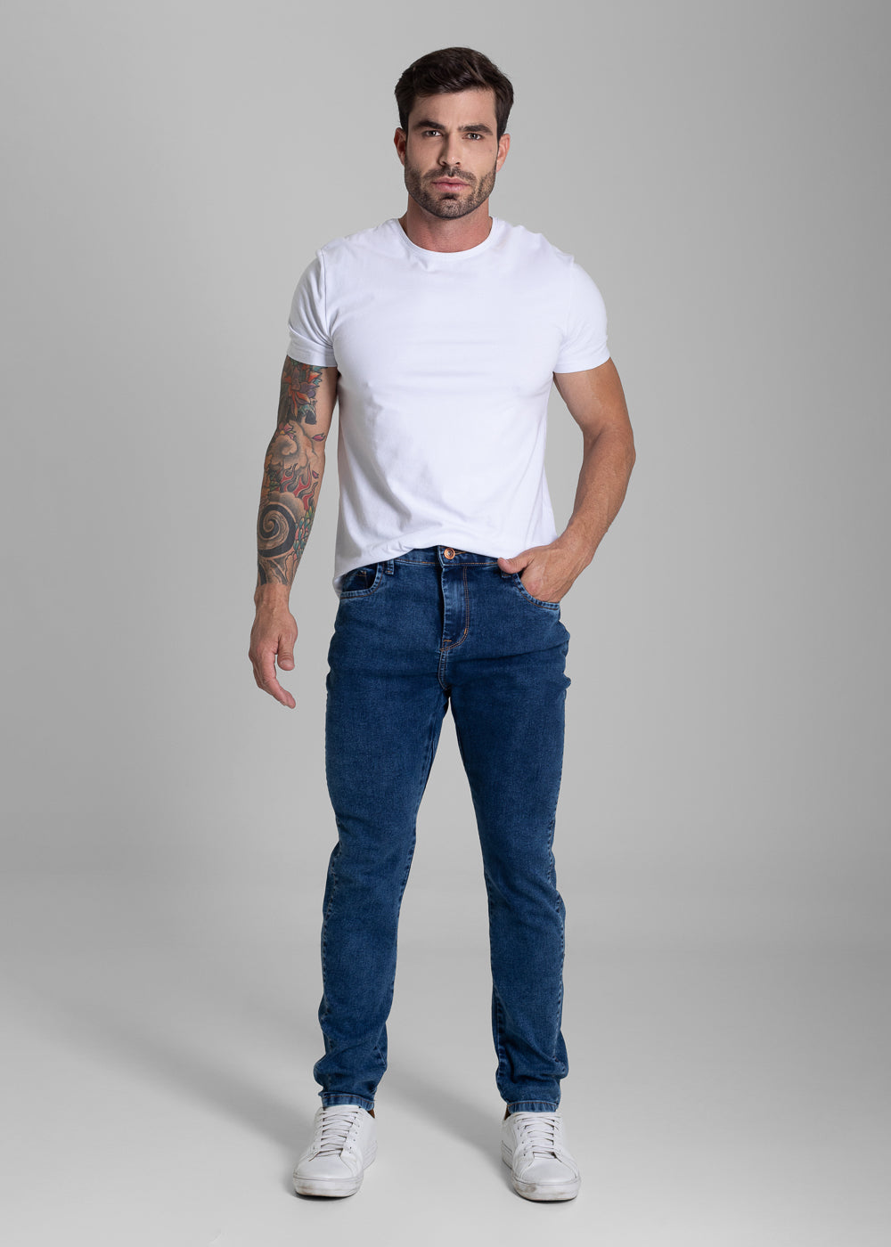 Calça Jeans Sawary Slim - 281873 AZUL