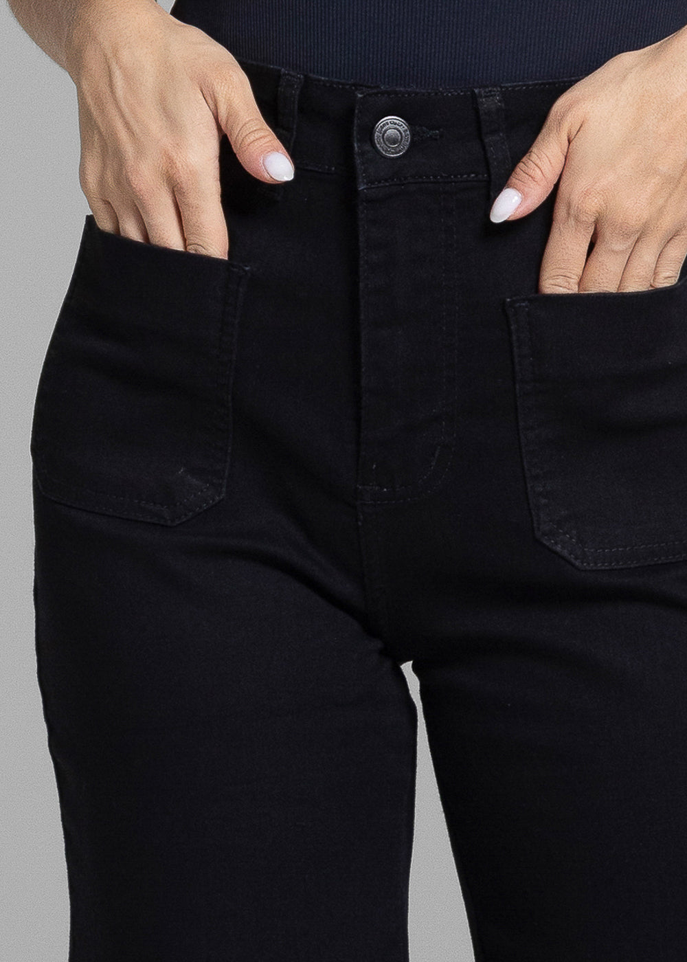 Calça Sarja Sawary Wide Leg - 281878 PRETO