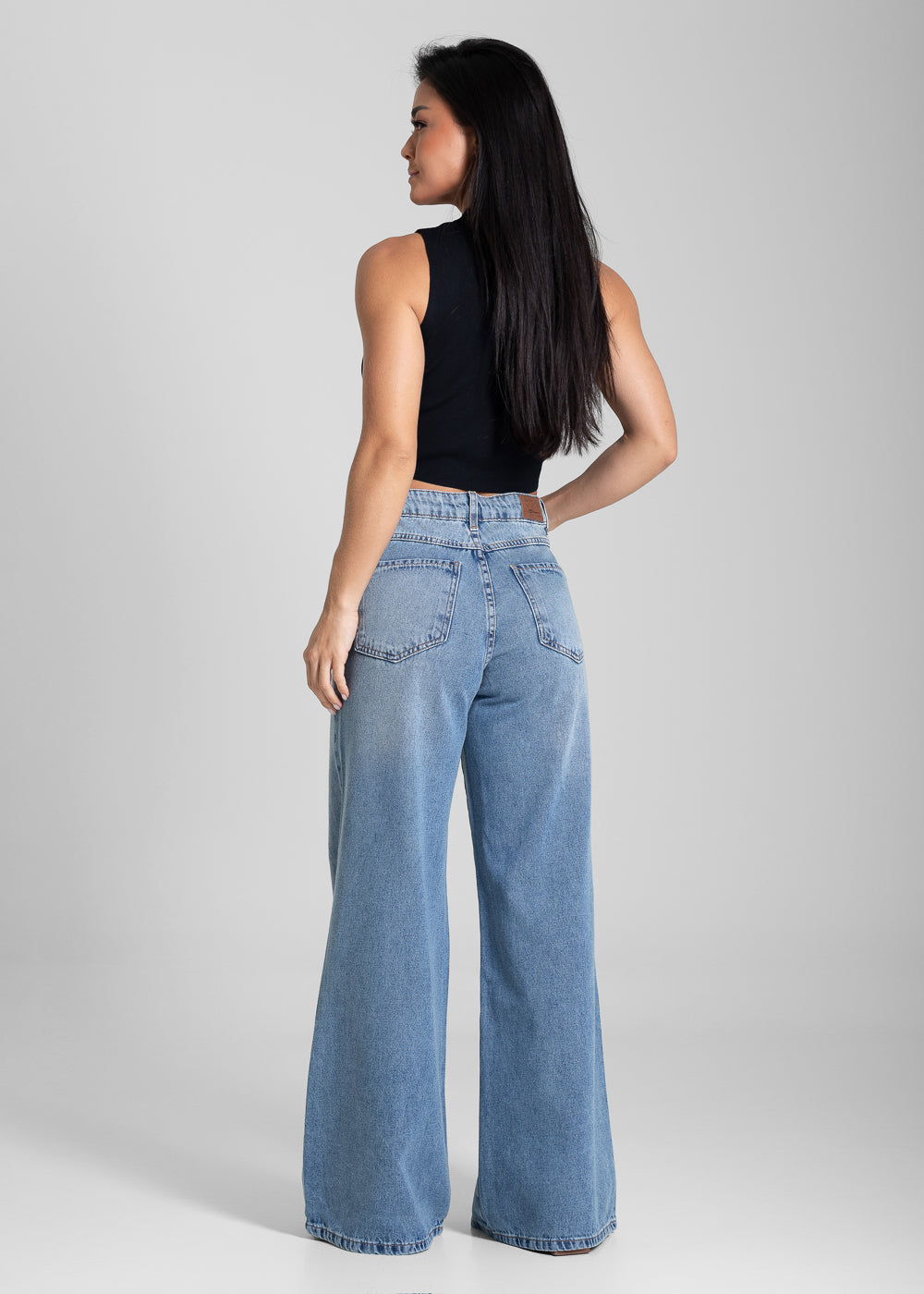 Calça Jeans Sawary Wide Leg - 281883 AZUL