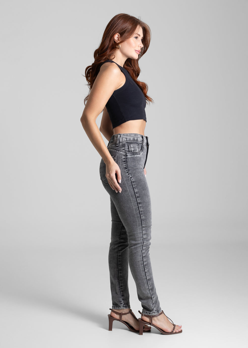 Calça Jeans Sawary Push Up - 281888 PRETO