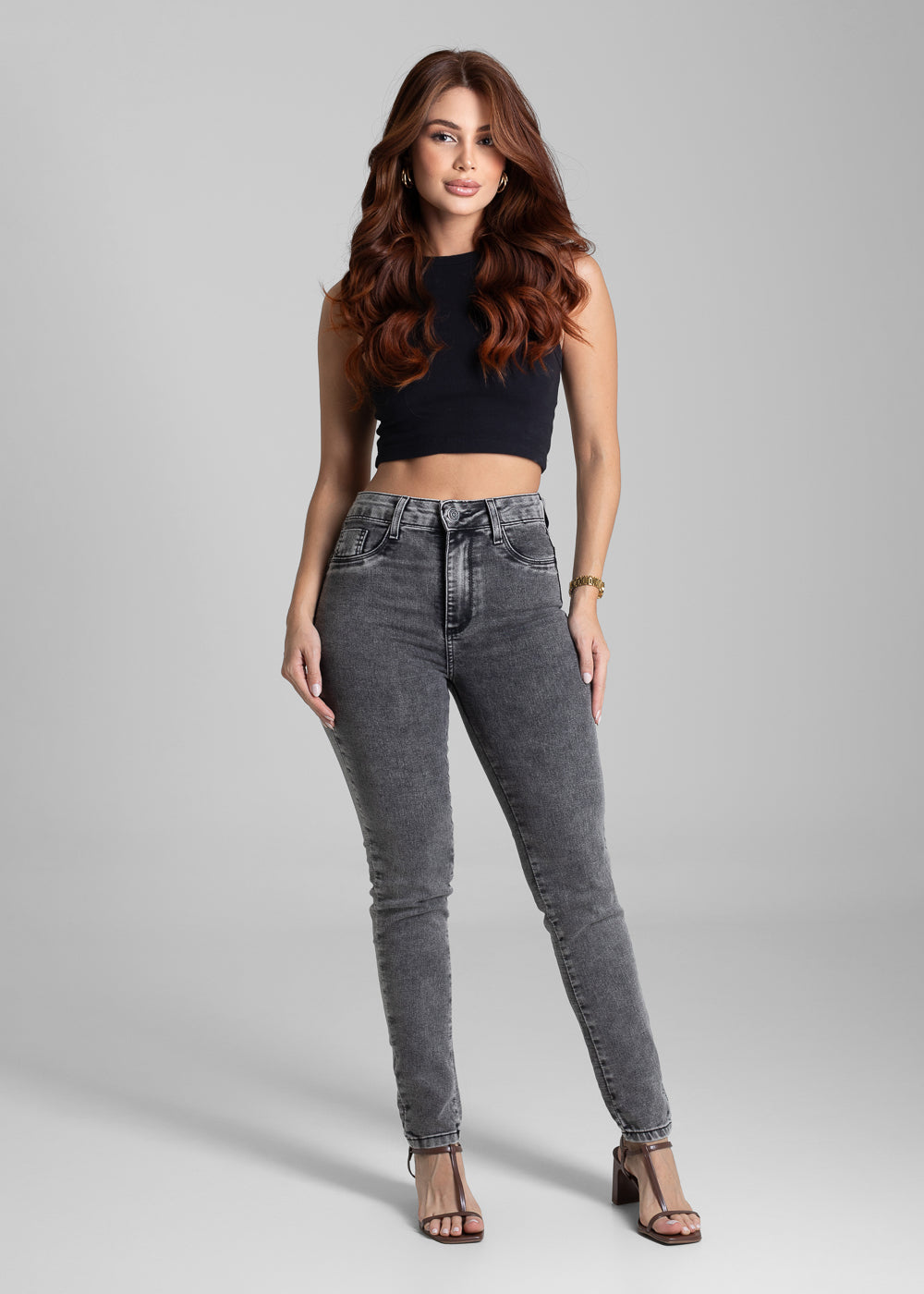 Calça Jeans Sawary Push Up - 281888 PRETO