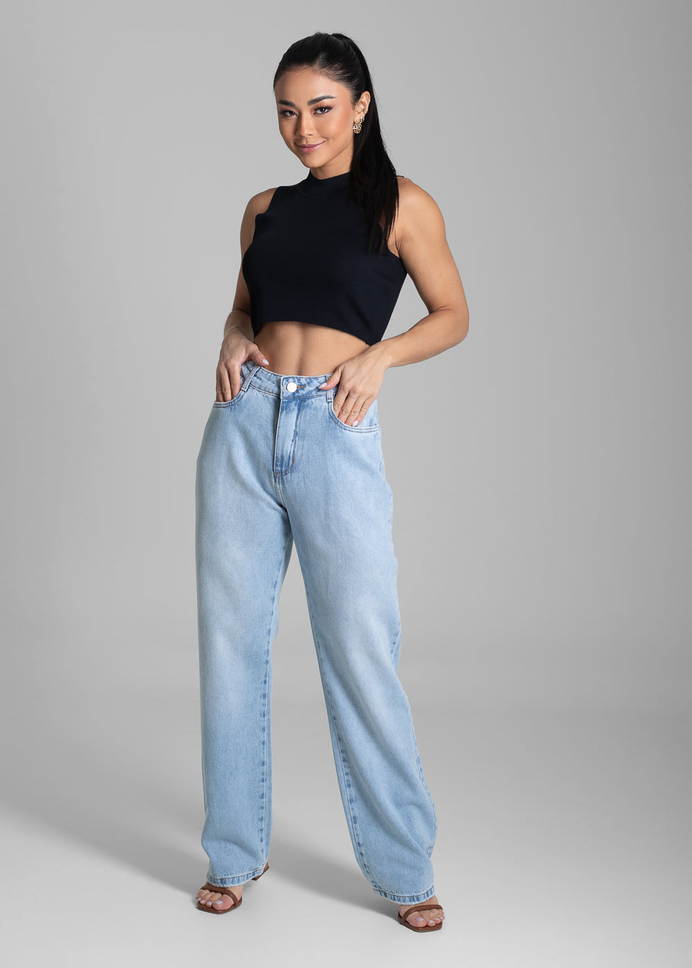 Calça Jeans Sawary Reta - 281889 AZUL
