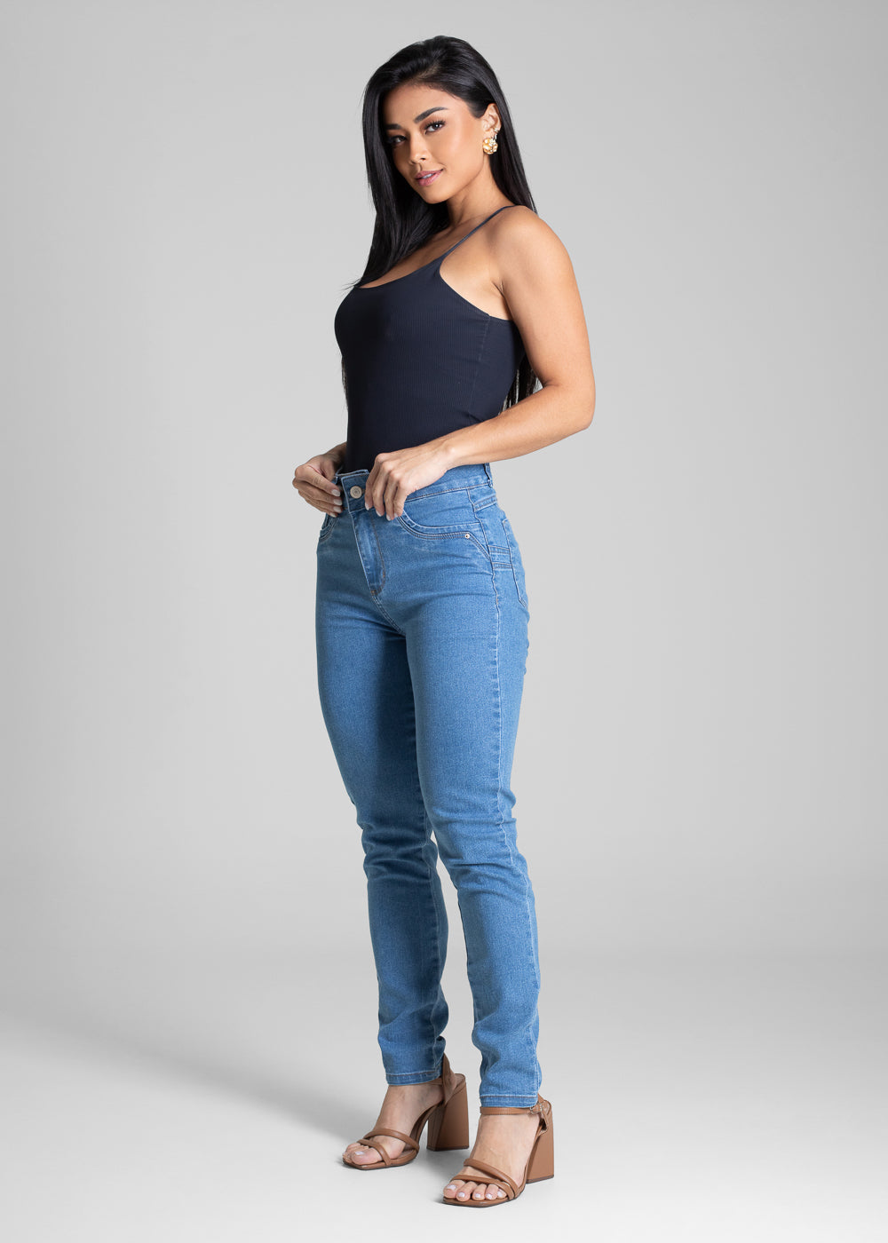 Calça Jeans Sawary Levanta Bumbum - 281892 AZUL