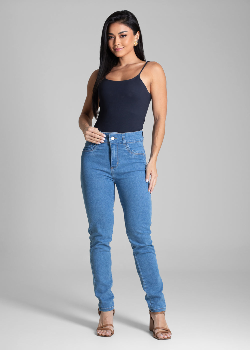 Calça Jeans Sawary Levanta Bumbum - 281892 AZUL